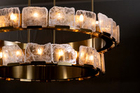 FL2022063-Double Ring 2 Tier Selenite Pendant