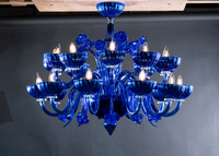 Wired-LA2023006-Glass with Mirror Chandelier