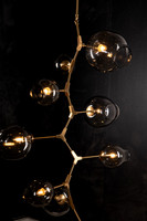 Vault-Sahan Brass Clear Smoke Glass - on Black