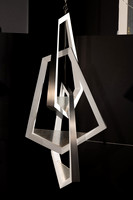 Wired-DC-Cust Interlocking-Chrome and White Finish