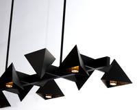 Wired-DC-Custom Triangle Chandelier