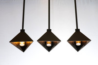 Wired-DC-Custom Single Triangle Vichy Pendant