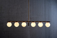 Vault-6 Globe Pendant-on Gray