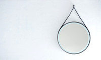 Vault-Round Mirror With Strap Nov 10